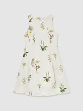 13-14 yrs | NYBG Linen Floral Flared Dress Ivory | Children