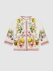 4-9 yrs | NYBG Satin Floral-Print Shirt Ivory | Children