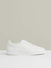 Leather Elasticated-Lace Trainers White | Mens
