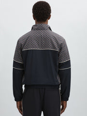 Les Deux Printed Track Jacket Dark Navy | Mens