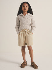 4-9 yrs | Les 100 Ciels Jersey Shorts Sage | Children