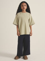 9-13 yrs | Les 100 Ciels Oversize T-Shirt Sage | Children