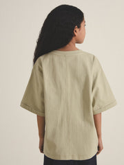 9-13 yrs | Les 100 Ciels Oversize T-Shirt Sage | Children