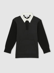 13-14 yrs | Les 100 Ciels Polo Sweatshirt Black | Children