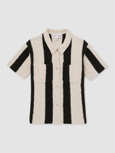 13-14 yrs | Les 100 Ciels Stripe Knit Shirt Black | Children