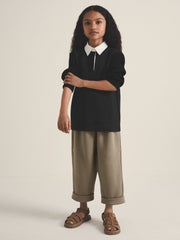 9-13 yrs | Les 100 Ciels Polo Sweatshirt Black | Children