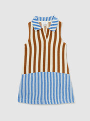 4-9 yrs Towelling Stripe Dress Multi | Children