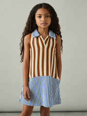 4-9 yrs Towelling Stripe Dress Multi | Children