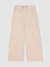 Cotton-Linen Drawstring Trousers Pink | Children