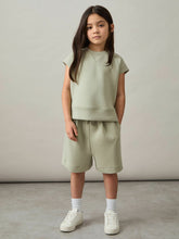 4-9 yrs Modal-Blend Sweatshirt And Shorts Set Sage | Children