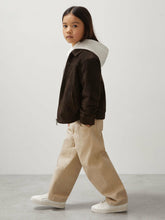 9-13 yrs Unisex Fit McLaren F1 Team Suede Bomber Jacket Distressed Brown | Children