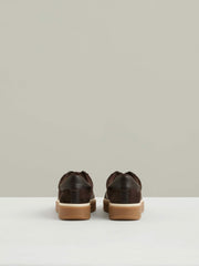 Suede Low-Top Trainers Chocolate | Womens
