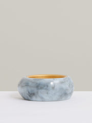 Curve Marble Bangle Gold Tone | Womens