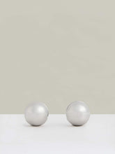 Polished Ball Huggie Earrings Silver Tone | Womens