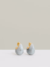 Curve Marble Scoop Earrings Gold Tone | Womens
