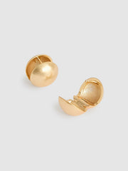 Polished Ball Huggie Earrings Gold | Womens
