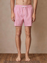 | Ché Stripe Swim Shorts Pink/White | Mens