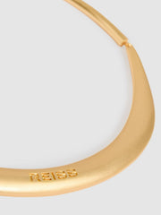 Polished Curve Choker Gold Tone | Womens