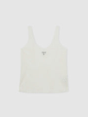 Atelier Laser-Cut Vest Top Cream | Womens