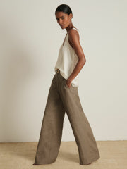 Atelier Laser-Cut Vest Top Cream | Womens