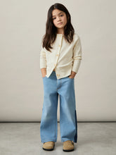 4-9 yrs Cotton Crew-Neck Cardigan Ivory | Children