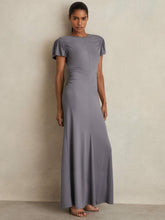 Modal Blend Ruched Jersey Dress Grey | Womens