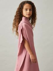9-13 yrs One-Shoulder Draped Dress Pink | Children