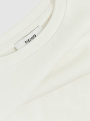 4-9 yrs Oversize Cotton Cropped T-Shirt Ivory | Children