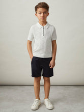 3-9 yrs Half-Zip Pointelle Polo Shirt Off White | Children