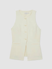 Luxe Suiting Vest Cream | Womens