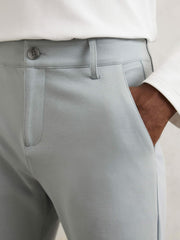 Paige Slim-Fit Stretch Trousers Moon Shadow Blue | Mens