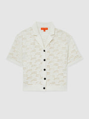 McLaren F1 Team Speedmark Crochet Shirt White | Womens