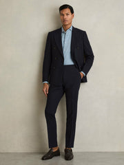 Washed Cotton Chambray Shirt Blue | Mens