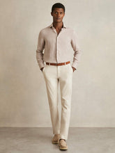 Cotton-Piqué Slim-Fit Chinos Off White | Mens