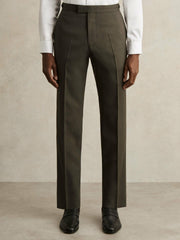 Slim-Fit Suit Trousers Dark Green | Mens