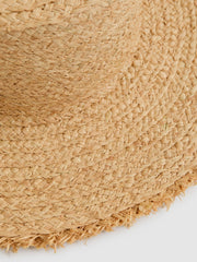 Straw Boater Hat Natural | Womens