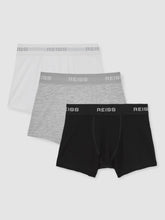 Stretch-Cotton Boxers 3 Pack White/Grey/Black | Children