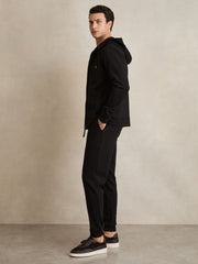 Interlock Zip-Through Hoodie Black | Mens