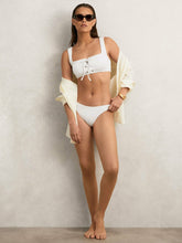 Ribbed Bikini Bottoms White | Womens