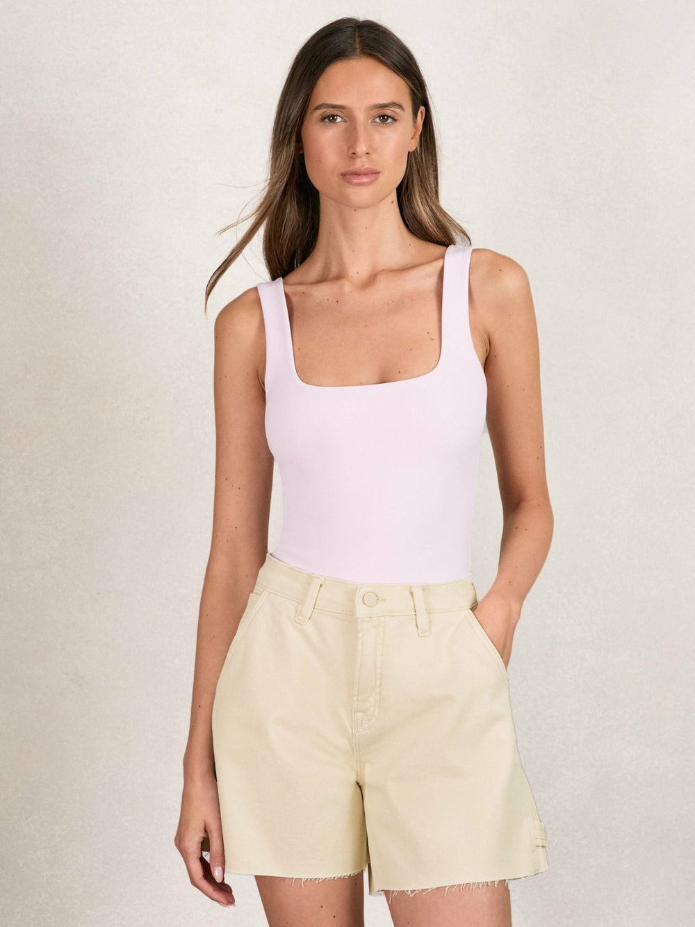 90S Long Shorts Ecru | Womens