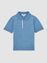 13-14 yrs Contrast Placket Polo Shirt With Cotton Blue | Children