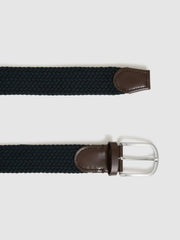 Basket Weave Belt Navy | Mens