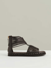Leather Gladiator Sandals Chocolate | Womens