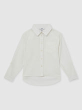 13-14 yrs Linen Roll-Cuff Shirt Ivory | Children