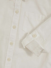 13-14 yrs Linen Roll-Cuff Shirt Ivory | Children