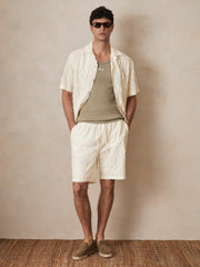 | Ché Fringed-Wave Shorts Off White | Mens