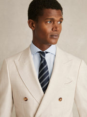 Slim Fit Cotton-Twill Two-Fold Shirt Slim-Fit Soft Blue | Mens