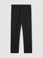 Slim-Fit Wool-Blend Suit Trousers Black | Mens