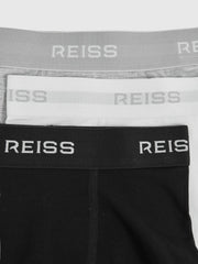 Stretch-Cotton Logo-Waistband Boxer Shorts 3 Pack White/Grey/Black | Children