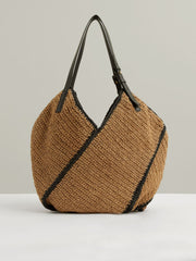 Raffia Ruffle Tote Bag Natural | Womens